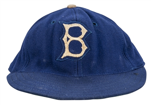 Jackie Robinson circa 1949-50 Game Used Brooklyn Dodgers Cap (MEARS) ONLY MEARS Authenticated Robinson hat!!!